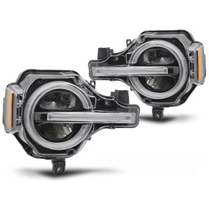 Lampy przód FORD BRONCO 21-24 Black FULL LED DRL diodowe LPFOD3