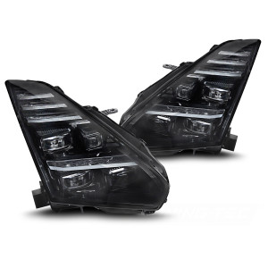 Lampy przód NISSAN GT-R 08-23 FULL LED Black diodowe LPNI11
