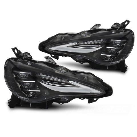 Lampy przód Toyota GT86 2012-2021 BLACK FULL LED diodowe 