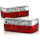 Lampy tył Audi 80 clearglass Red / White - czerwono białe LTAU19