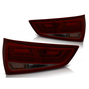 Lampy tył AUDI A1 2010- Red/Black LED BAR - diodowe LDAUC9