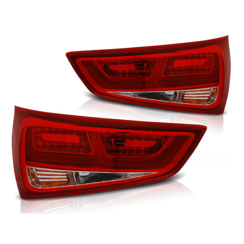 Lampy tył AUDI A1 2010- Red/White LED BAR - diodowe LDAUC8