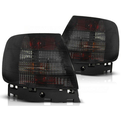 Lampy tył Audi A4 clearglass BLACK - czarne LTAU07