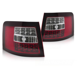 Lampy tył Audi A6 C5 Avant Red/White LED - Diodowe czerwono-białe 