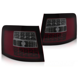 Lampy tył Audi A6 C5 Avant Smoked Red LED Diodowe czerwone dymione LDAUJ0