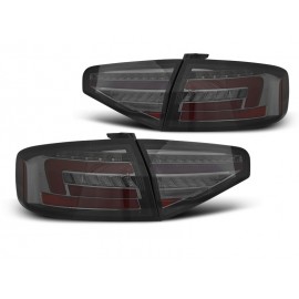 Lampy tył Audi A4 B8 Sedan - SMOKED LED BAR - Diodowe LDAUH1