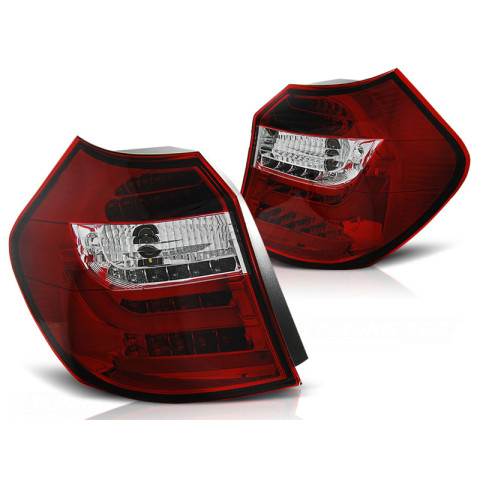 Lampy tył BMW E87 / E81 07-11 Red/White LED BAR Diodowe LDBM87