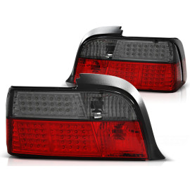 Lampy tył BMW E36 Coupe / Cabrio - Red Black LED - diodowe DEPO LDBM37