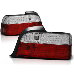 Lampy tył BMW E36 Coupe / Cabrio diodowe - LED Red/White DEPO LDBM36