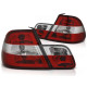 Lampy tył BMW E46 Coupe Clear Red / White LTBM53