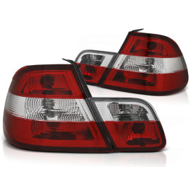 Lampy tył BMW E46 Coupe Clear Red / White LTBM53
