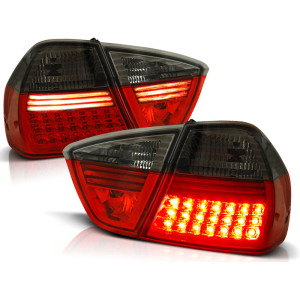 Lampy tył BMW E90 05-08 Red Smoked Led Diodowe LDBM32