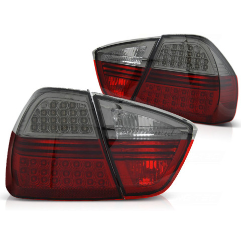 Lampy tył BMW E90 05-08 Smoked Red LED Diodowe LDBM68