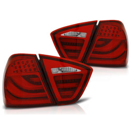 Lampy tył BMW E90 05-08 Red/White Led BAR Diodowe LDBMA7