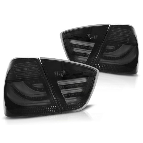 Lampy tył BMW E90 05-08 BLACK Led BAR Diodowe LDBMA8