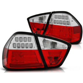 Lampy tył BMW E90 05-08 Red/White Led BAR Diodowe LDBM72