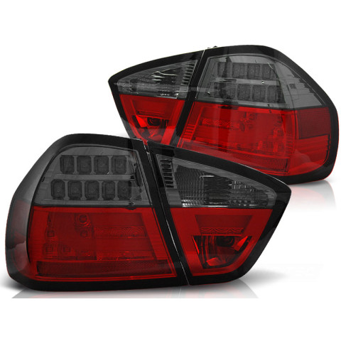 Lampy tył BMW E90 05-08 Smoked Red Led BAR Diodowe LDBM73