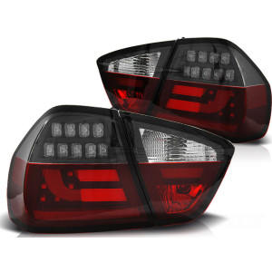 Lampy tył BMW E90 05-08 Red/Black Led BAR Diodowe LDBM74