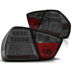 Lampy tył BMW E90 05-08 Smoked Black Led BAR Diodowe LDBM75