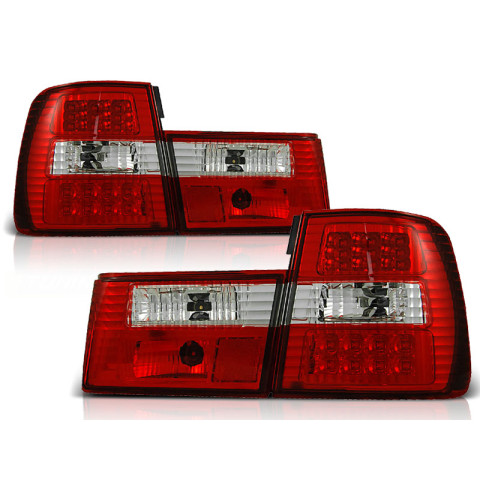 Lampy tył BMW E34 Sedan RED/WHITE LED czerwono-białe diodowe LDBM16