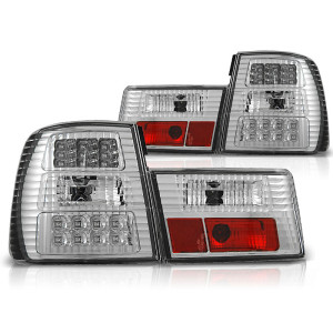 Lampy tył BMW E34 Sedan CHROM LED - diodowe LDBM30