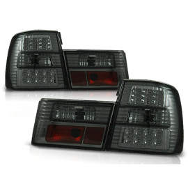Lampy tył BMW E34 Sedan SMOKED BLACK LED dymione diodowe LDBM31