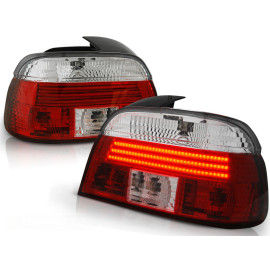 Lampy tył BMW E39 Sedan CLEAR RED/WHITE LED diodowe LDBM44