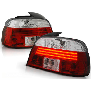 Lampy tył BMW E39 Sedan CLEAR RED/WHITE LED diodowe LDBM44