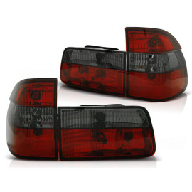 Lampy tył BMW E39 Touring Kombi CLEAR Red / Black Czerwono-dymione LTBM30