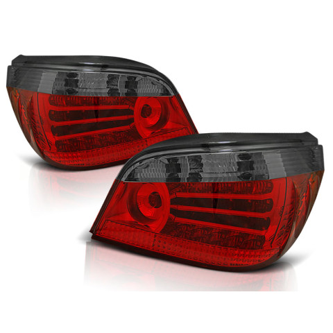Lampy tył BMW E60 03-07 Clear Red/Black LED Diodowe LDBM17