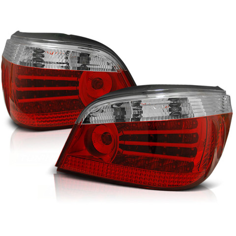 Lampy tył BMW E60 03-07 Clear Red/White Led Diodowe LDBM18