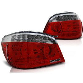 Lampy tył BMW E60 03-07 Clear RED / WHITE LED Diodowe LDBMA0