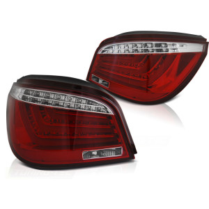 Lampy tył BMW E60 03-07 RED / WHITE LED BAR Neon - diodowe LDBME8