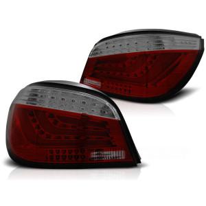 Lampy tył BMW E60 LCI 07-10 Smoked Red Led BAR Diodowe LDBMD7