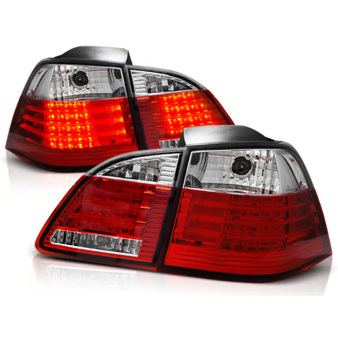 Lampy tył BMW E61 03-07 Red / White Led - Diodowe LDBM33