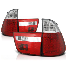 Lampy tył BMW X5 E53 Clear Red/White Led diodowe LDBM21