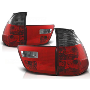 Lampy tył BMW X5 E53 Red/Black Czerwono Dymione diodowe LTBM42