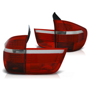 Lampy tył BMW E70 X5 - RED WHITE LED diodowe LDBM91
