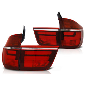 Lampy tył BMW X5 E70 - RED WHITE Led BAR Diodowe LDBME2