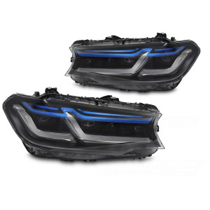 Lampy przód BMW G30 / G31 FULL LED BLACK w pełni diodowe LPBMT1