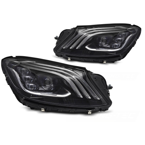 Lampym przód Mercedes S-klasa W222 FULL LED BLACK diodowe 