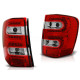 Lampy tylne Jeep Grand Cherokee - Red / White Led - diodowe LDCH08