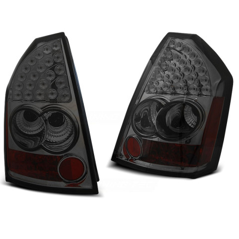 Lampy tył Chrysler 300C Sedan 05-08 SMOKED BLACK LED diodowe LDCH05