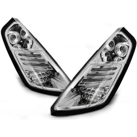 Lampy tył Fiat Grande Punto Clear Led Chrom - diodowe LDFI01