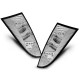 Lampy tył Ford Focus 1 3/5D HB - clearglass Chrom LED - diodowe LDFO03