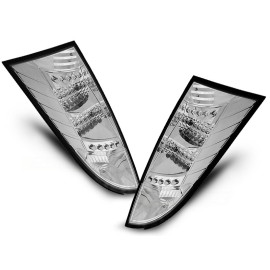 Lampy tył Ford Focus 1 3/5D HB - clearglass Chrom LED - diodowe LDFO03