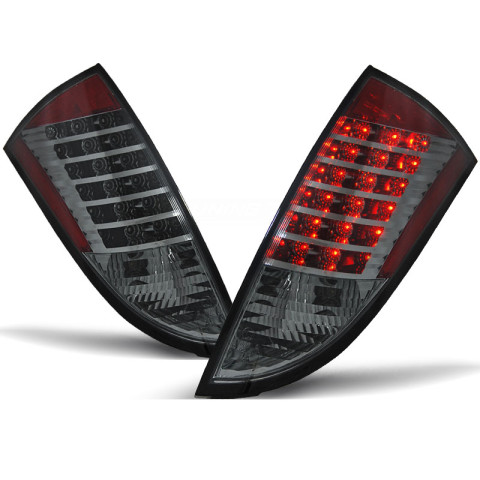 Lampy tył Ford Focus 1 - 3/5d HB - clearglass Smoked LED - diodowe LDFO23