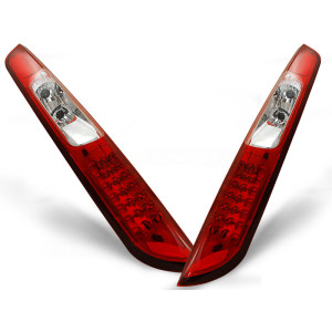 Lampy tył Ford Focus 2 04-08 clear LED red/white - diodowe LDFO07