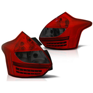 Lampy tył Ford Focus 3 11-14 red / black LED - diodowe LDFO39