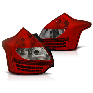Lampy tył Ford Focus 3 11-14 red / white LED - diodowe LDFO38